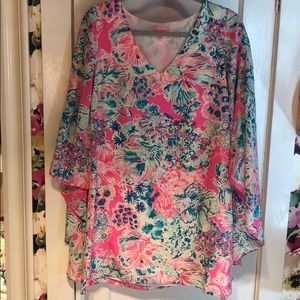 Lilly Pulitzer Miri silk caftan